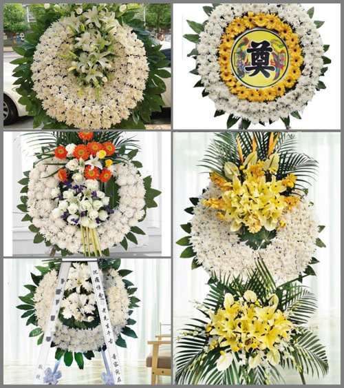 山东潍坊安丘市兴安街道七里沟村花圈速递